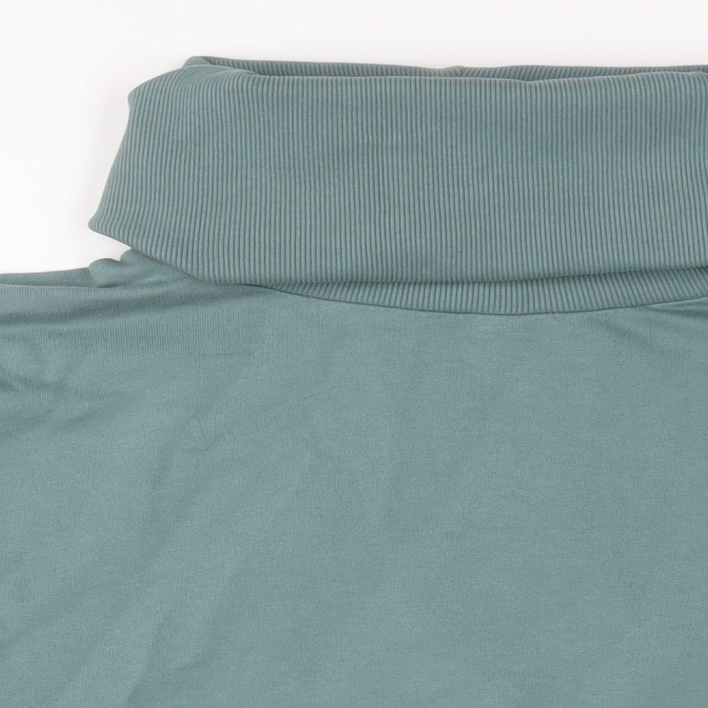 ASOS Womens Green Cotton Pullover Sweatshirt Size 16 Pullover - Cropped