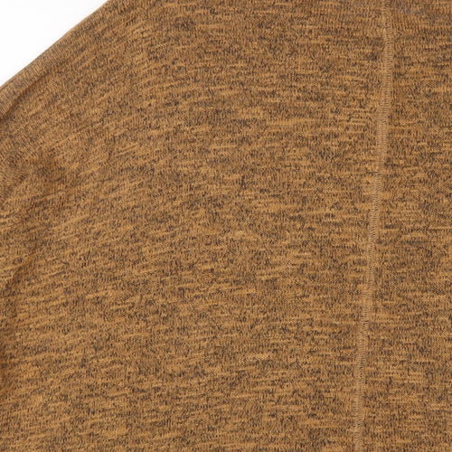 New Look Womens Brown Crew Neck Viscose Pullover Jumper Size 8