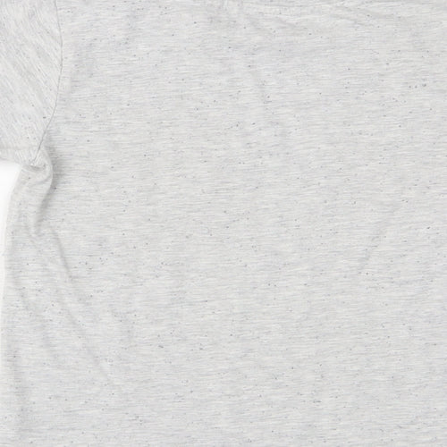 NEXT Boys Grey Cotton Basic T-Shirt Size 9 Years Crew Neck Pullover