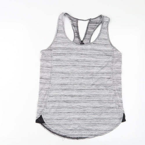 RBX Womens Grey Polyester Basic Tank Size S Scoop Neck Pullover