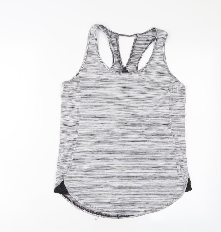 RBX Womens Grey Polyester Basic Tank Size S Scoop Neck Pullover