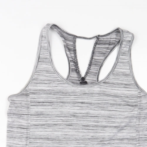 RBX Womens Grey Polyester Basic Tank Size S Scoop Neck Pullover