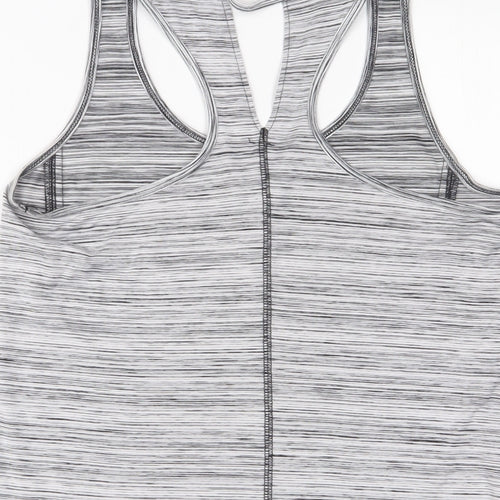 RBX Womens Grey Polyester Basic Tank Size S Scoop Neck Pullover