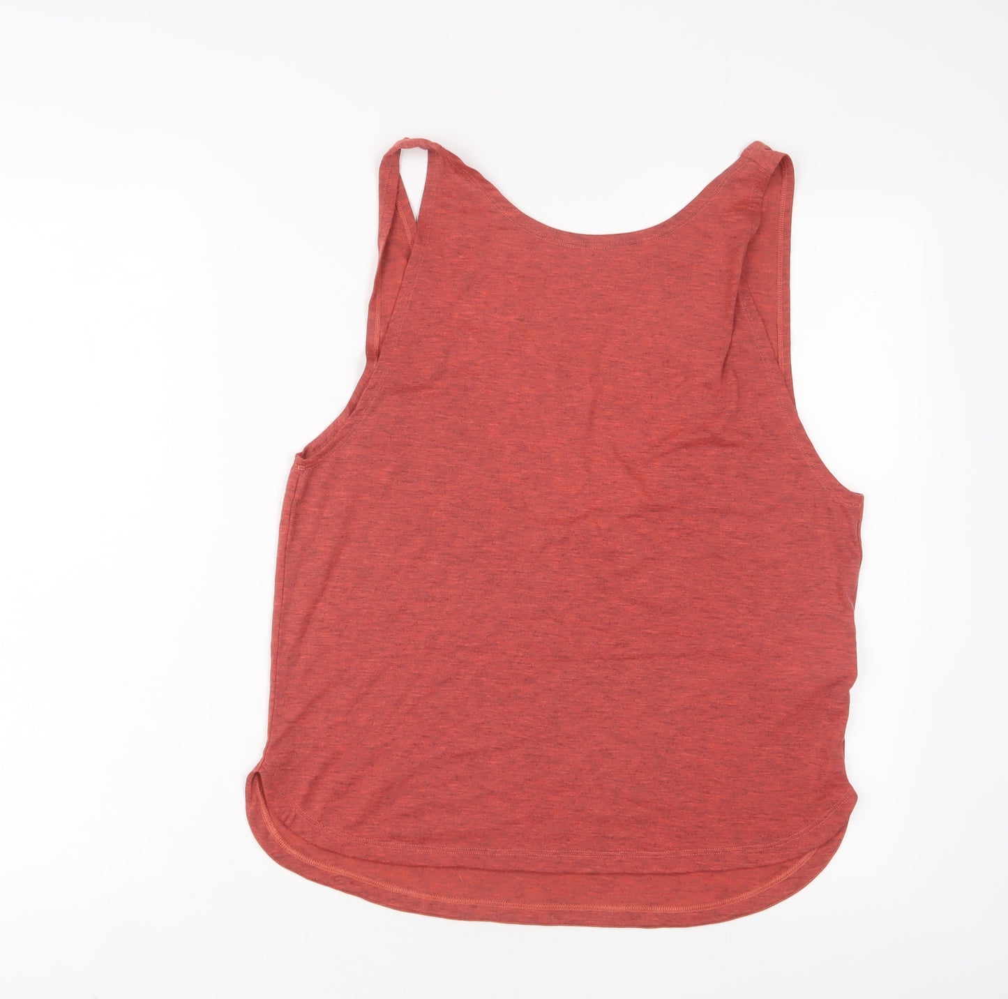 adidas Womens Red Polyester Basic Tank Size M Scoop Neck Pullover