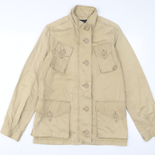 French Connection Womens Beige Jacket Size 8 Zip