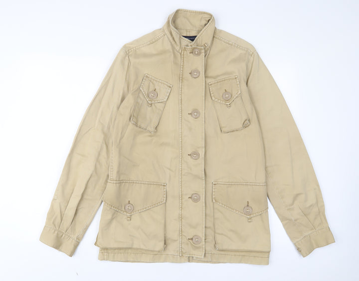 French Connection Womens Beige Jacket Size 8 Zip