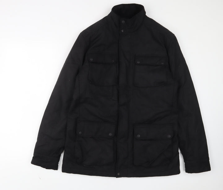 Marks and Spencer Mens Black Jacket Size M Zip