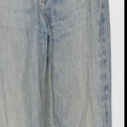 A Gold E Womens Blue Cotton Straight Jeans Size 6 L27 in Regular Zip