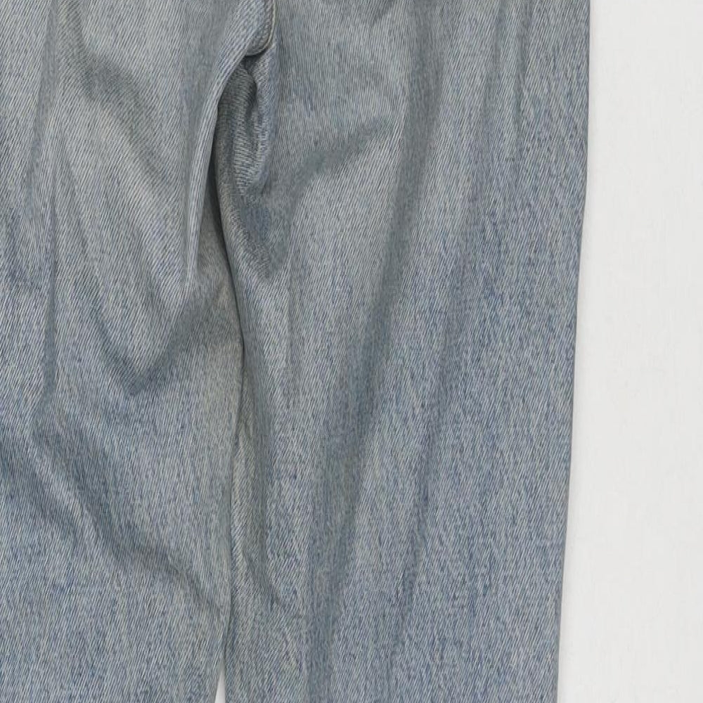 A Gold E Womens Blue Cotton Straight Jeans Size 6 L27 in Regular Zip