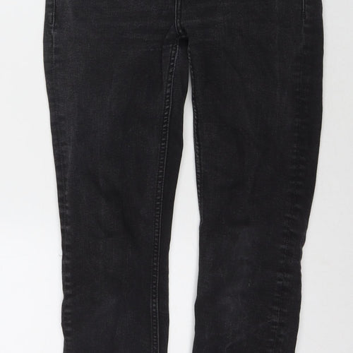 Mango Womens Black Polyester Blend Skinny Jeans Size 8 L25 in Regular Zip