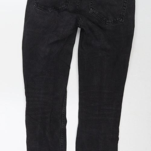 Mango Womens Black Polyester Blend Skinny Jeans Size 8 L25 in Regular Zip