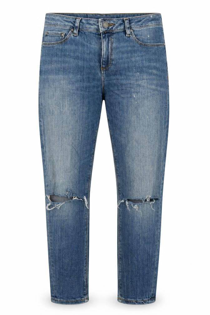 ASOS Womens Blue Cotton Straight Jeans Size 28 in L28 in Regular Zip