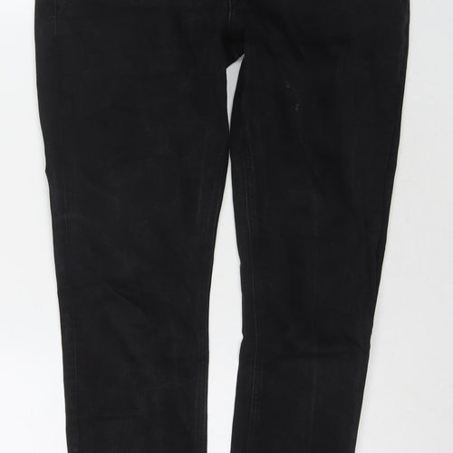 ASOS Womens Black Cotton Skinny Jeans Size 28 in L28 in Regular Zip
