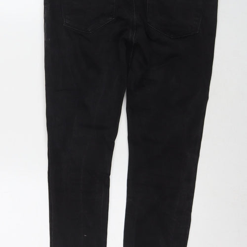 ASOS Womens Black Cotton Skinny Jeans Size 28 in L28 in Regular Zip