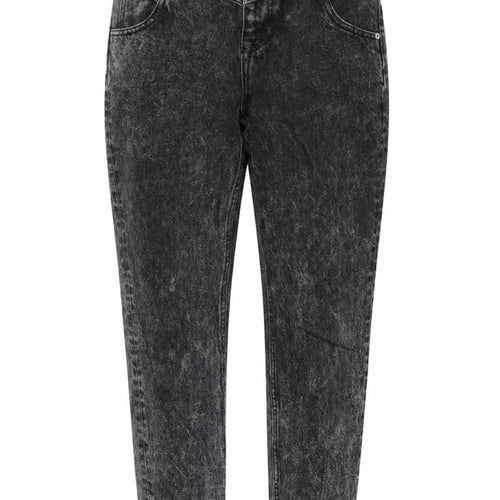 River Island Womens Grey Cotton Straight Jeans Size 8 L27 in Regular Zip