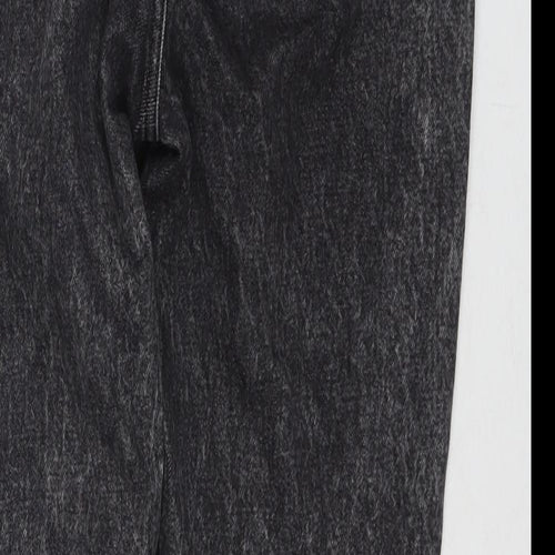 River Island Womens Grey Cotton Straight Jeans Size 8 L27 in Regular Zip