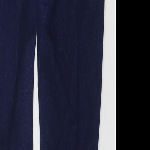 Oasis Womens Blue Cotton Skinny Jeans Size 12 L29 in Regular Zip