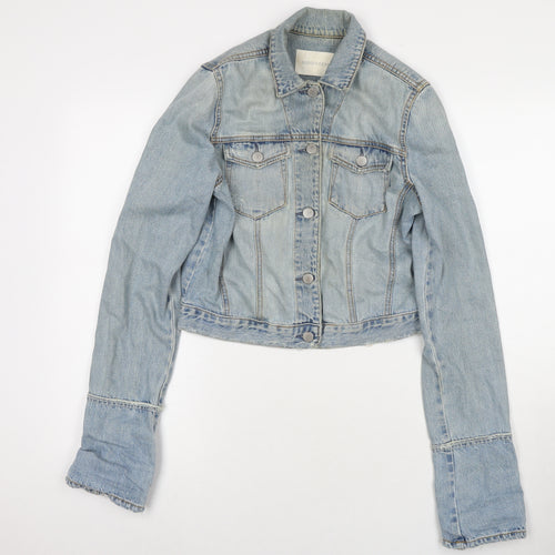 Nobody Womens Blue Jacket Size S Button