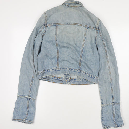 Nobody Womens Blue Jacket Size S Button