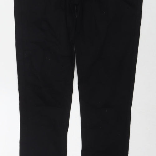 NEXT Mens Black Cotton Skinny Jeans Size 28 in L31 in Slim Zip