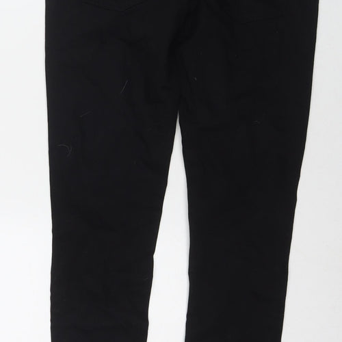 NEXT Mens Black Cotton Skinny Jeans Size 28 in L31 in Slim Zip