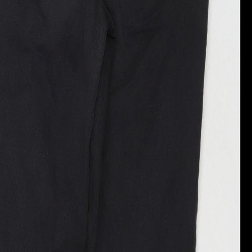 Papaya Womens Black Cotton Skinny Jeans Size 12 L27 in Regular Zip