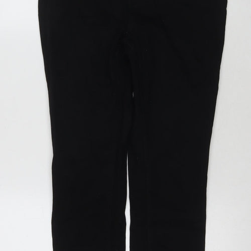 H&M Womens Black Cotton Skinny Jeans Size 14 L28 in Regular Zip