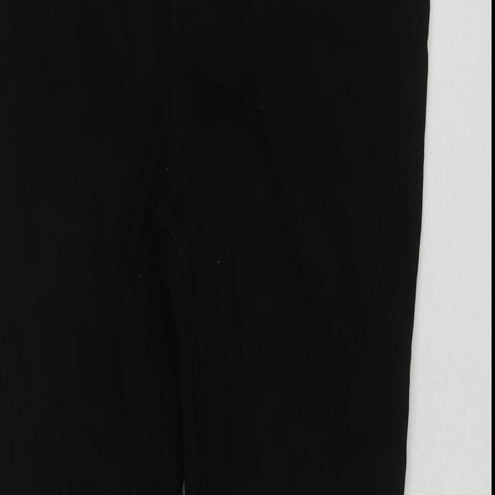 H&M Womens Black Cotton Skinny Jeans Size 14 L28 in Regular Zip