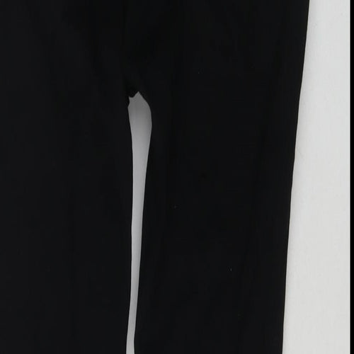 H&M Womens Black Cotton Skinny Jeans Size 14 L28 in Regular Zip