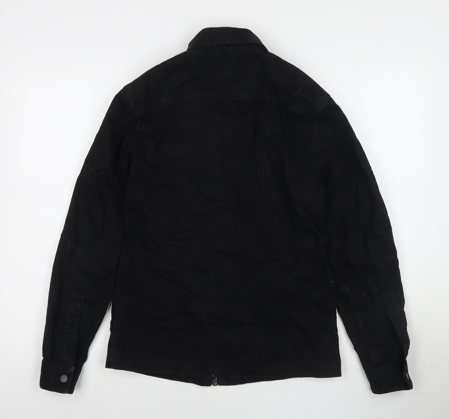 River Island Mens Black Jacket Size XS Zip