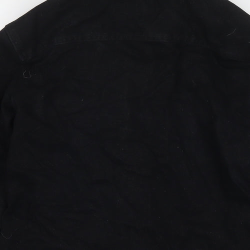 River Island Mens Black Jacket Size XS Zip