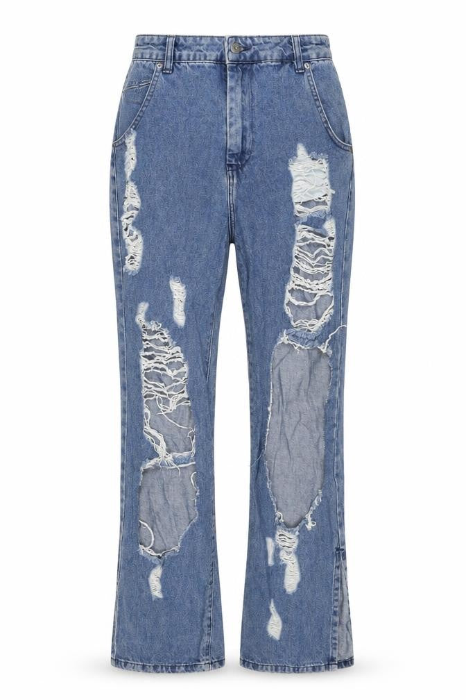 PRETTYLITTLETHING Womens Blue Cotton Mom Jeans Size 8 L29 in Regular Zip