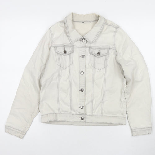 Kelly Brook Womens Grey Jacket Size 12 Button