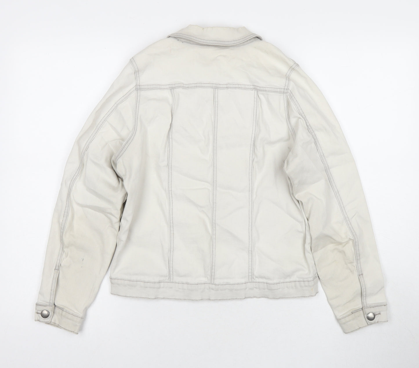 Kelly Brook Womens Grey Jacket Size 12 Button