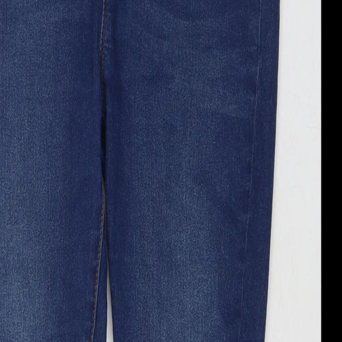 Boohoo Womens Blue Polyester Jegging Jeans Size 12 L26 in Regular
