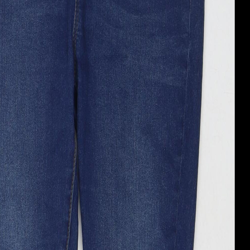 Boohoo Womens Blue Polyester Jegging Jeans Size 12 L26 in Regular
