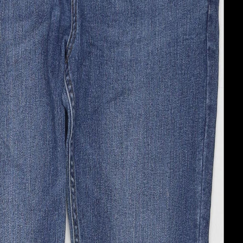 Corporatewear Womens Blue Cotton Skinny Jeans Size 34 in L28 in Regular Zip