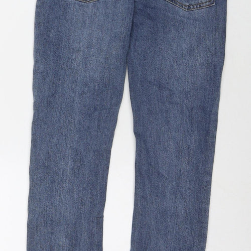 Levi's Girls Blue Cotton Skinny Jeans Size 12 Years L28 in Regular Zip