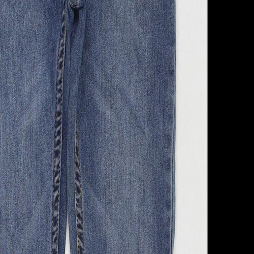 Levi's Girls Blue Cotton Skinny Jeans Size 12 Years L28 in Regular Zip