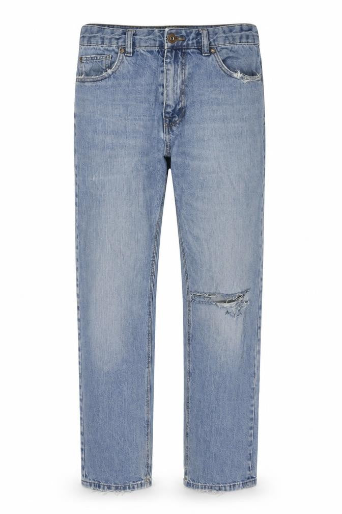 NEXT Mens Blue Cotton Straight Jeans Size 32 in L33 in Regular Zip