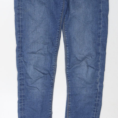Divided by H&M Womens Blue Cotton Skinny Jeans Size 6 L30 in Regular Zip