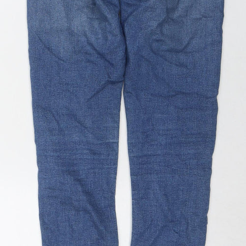 Divided by H&M Womens Blue Cotton Skinny Jeans Size 6 L30 in Regular Zip