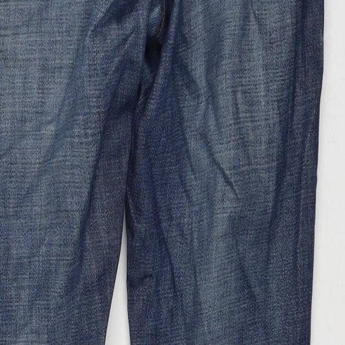 NEXT Mens Blue Cotton Straight Jeans Size 32 in L31 in Regular Zip