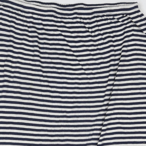 Joules Womens Blue Striped Viscose Maxi Skirt Size 16