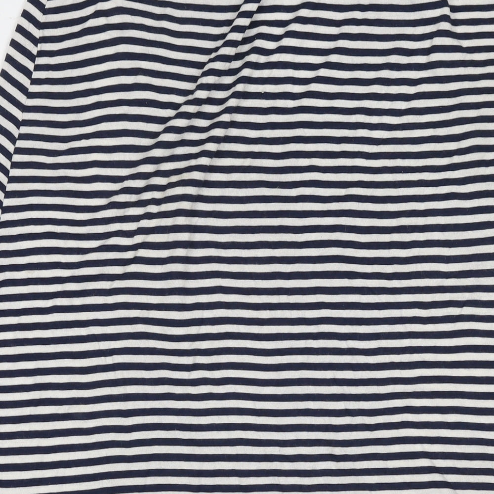 Joules Womens Blue Striped Viscose Maxi Skirt Size 16