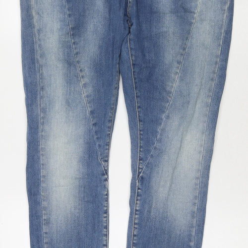 Stephin Womens Blue Cotton Straight Jeans Size 31 in L28 in Regular Zip