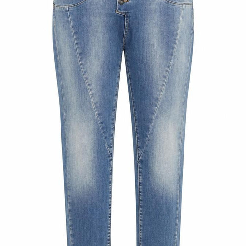 Stephin Womens Blue Cotton Straight Jeans Size 31 in L28 in Regular Zip
