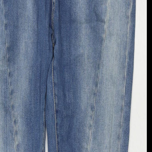 Stephin Womens Blue Cotton Straight Jeans Size 31 in L28 in Regular Zip