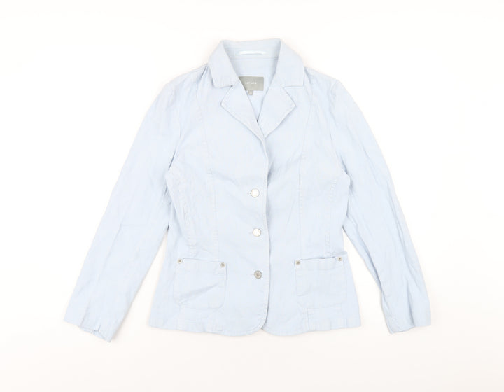 Per Una Womens Blue Jacket Size 10 Button