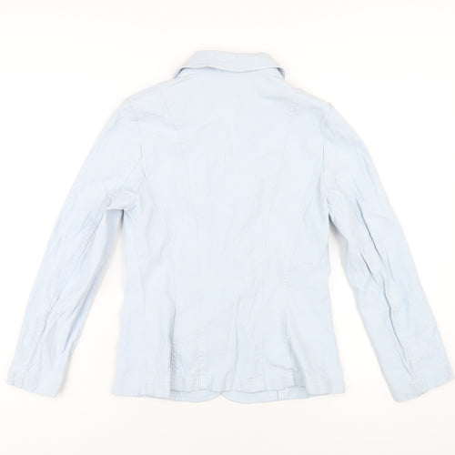 Per Una Womens Blue Jacket Size 10 Button